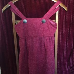 Delia’s women’s tank top shirt burghandy